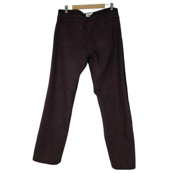 Calvin Klein Jeans women's corduroy pants, maroon burgundy‎ 12 - Picture 4 of 11